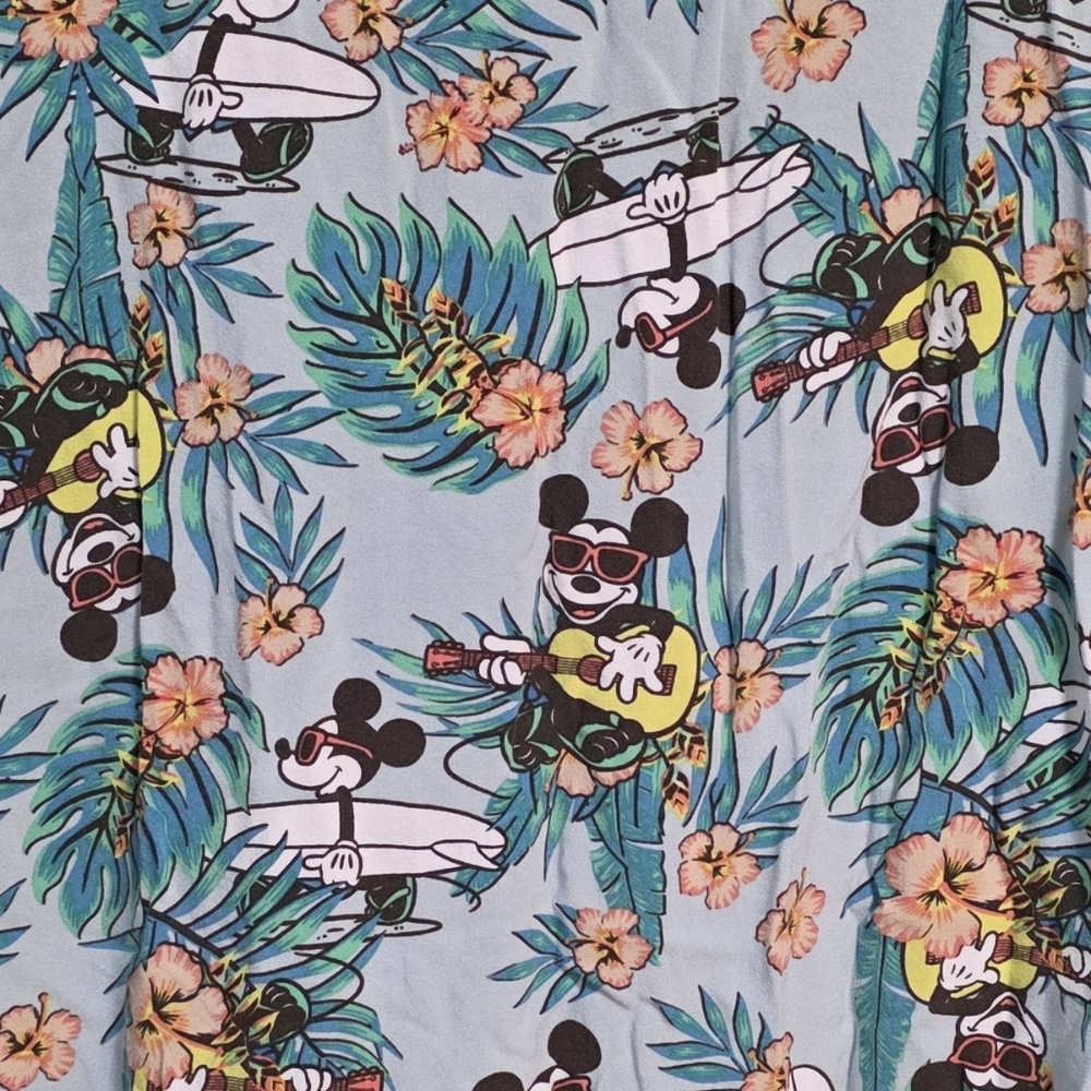 Disney Men's Floral Cartoon Print Shirt 3XL - Picture 4 of 4
